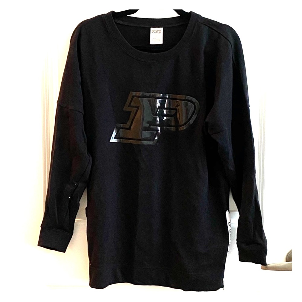 VS PINK Purdue tunic sweatshirt